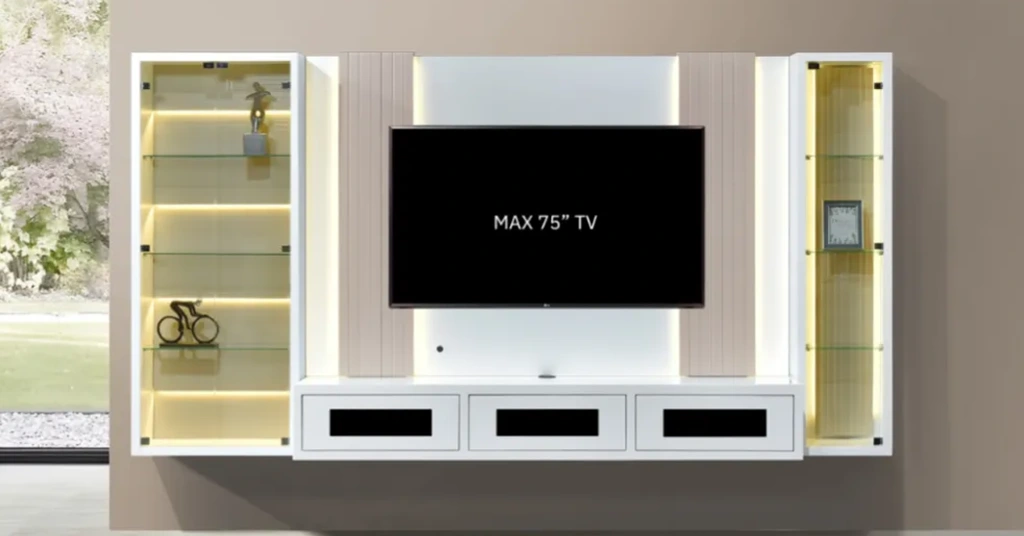 Saiz Kabinet TV Gantung yang Mempengaruhi Harga