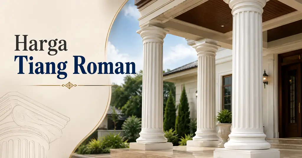 Harga Tiang Roman Mengikut Bahan Tiang