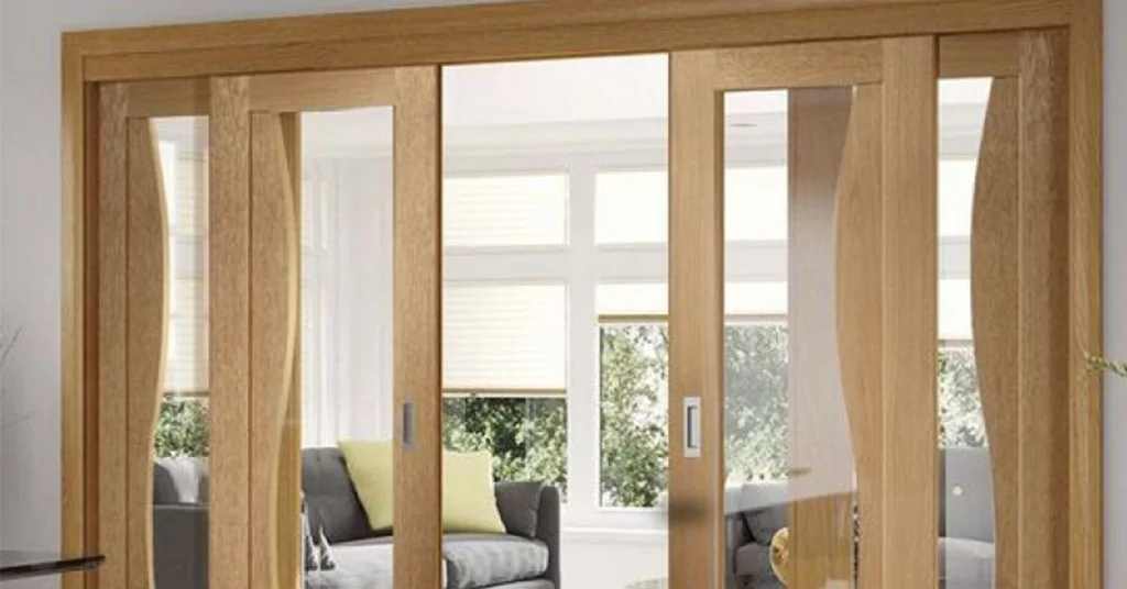 Kos Pemasangan Pintu Kaca Frame Kayu