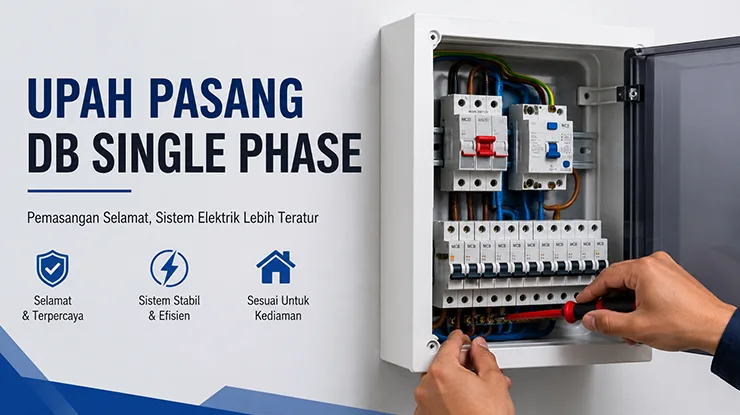 Upah Pasang DB Single Phase